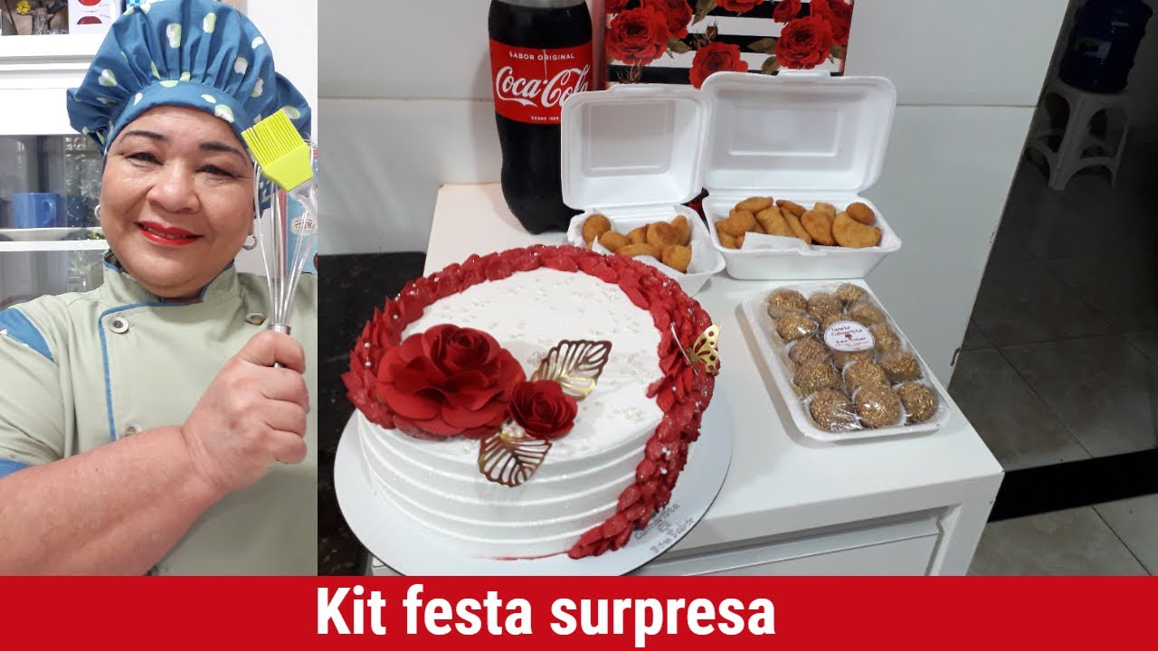 KIT FESTA SURPRESA+REAÇÃO DA ANIVERSARIANTE