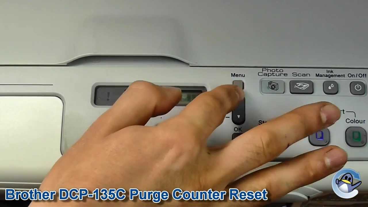 Brother DCP-135C: как сбросить счетчик чистки