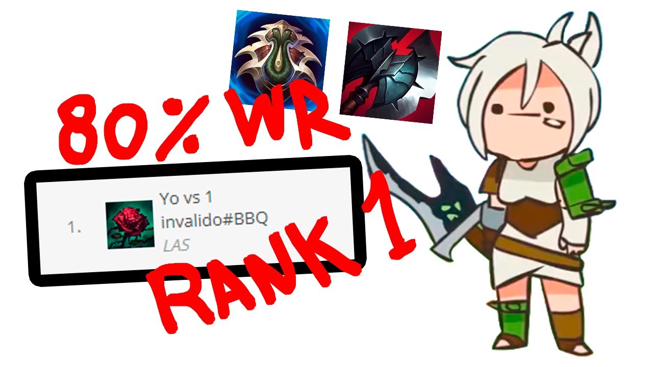 Estas son las runas y builds que estoy usando (80% wr en master)