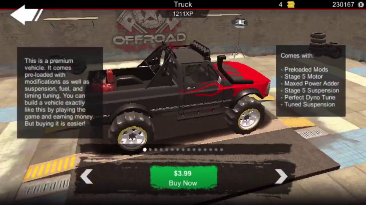 I made a premium truck and off-road outlaws