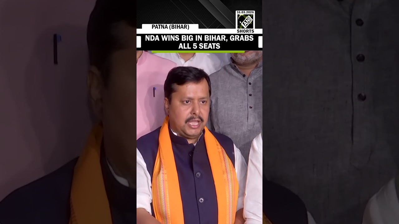 BJP-led NDA wins all 5 seats in Bihar, Nitish Kumar and Nitin Nabin get confirm RS seat