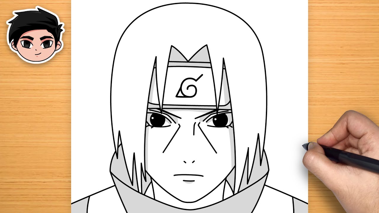 How to Draw Itachi Uchiha from Naruto | Easy Step-by-Step