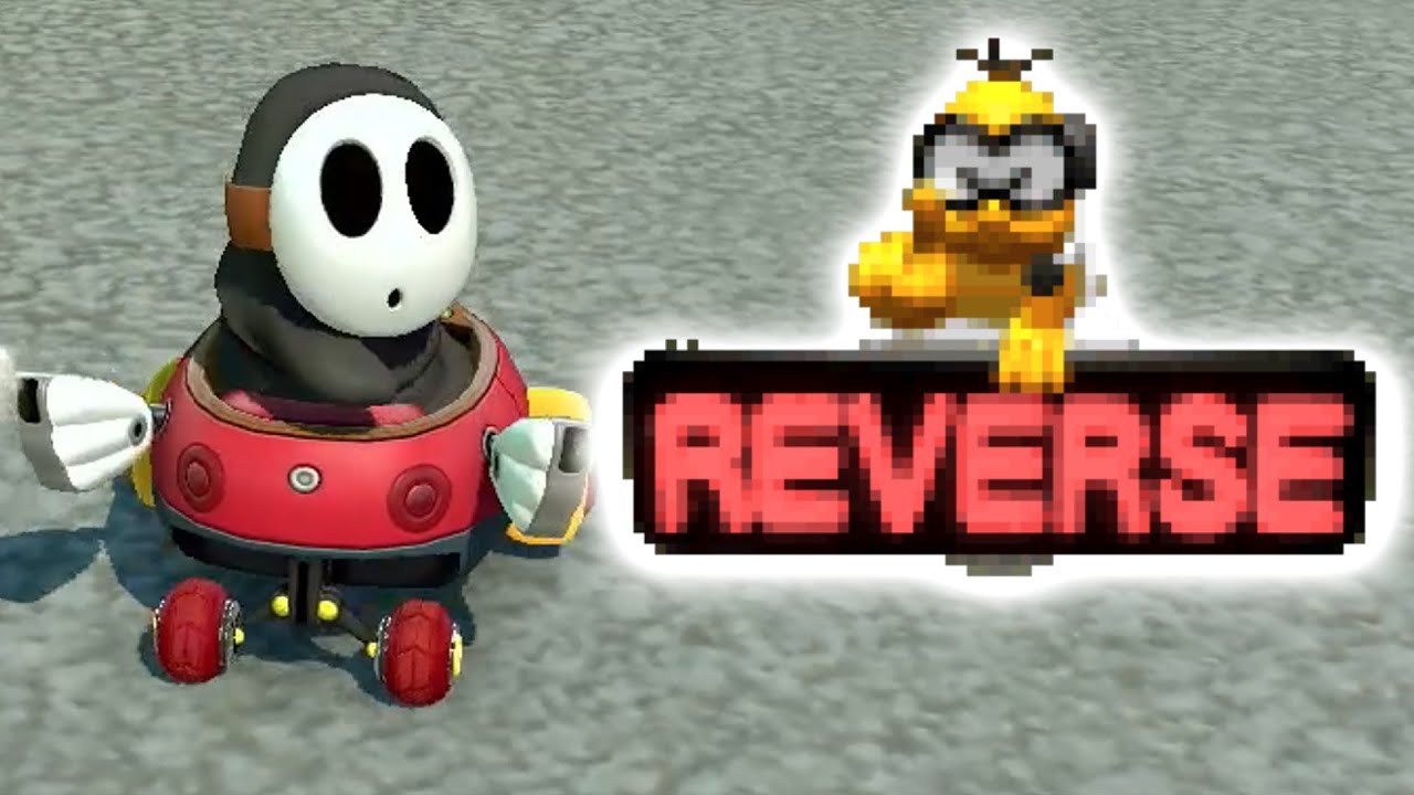 Mario Kart 8 Deluxe, but we all drive BACKWARDS!