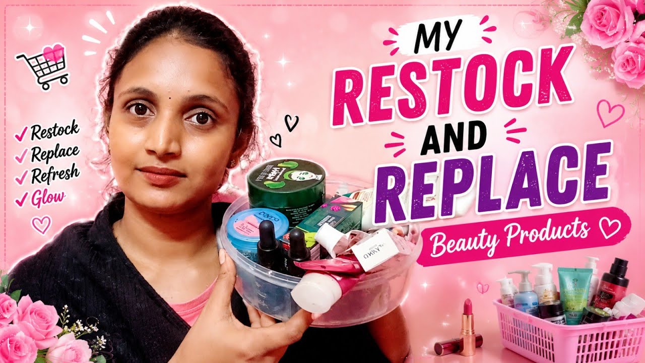 My restore&replace products ! నేను రీప్లేస్&రీస్టోర్ చేసుకున్న కొన్ని ప్రొడక్ట్స్#teju_beauty_world