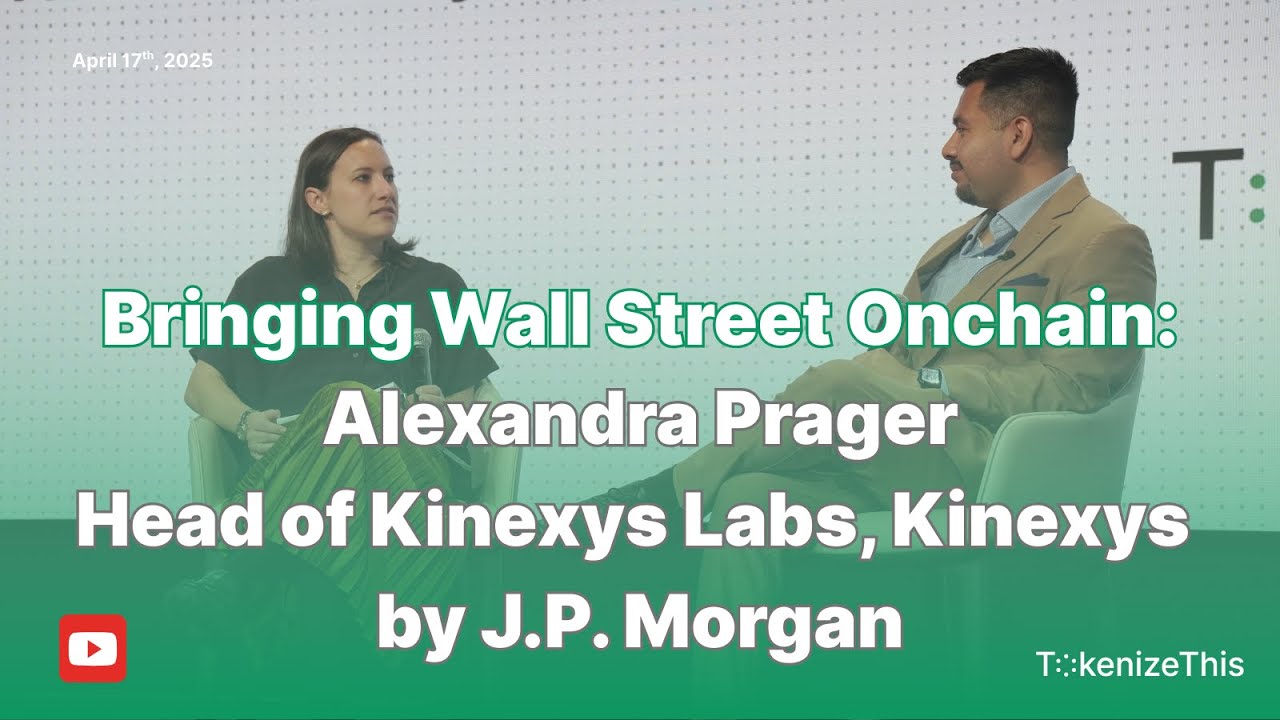 Fireside Chat with Alex Prager, Head of Kinexys Labs at Kinexys by J.P.Morgan - TokenizeThis 2025