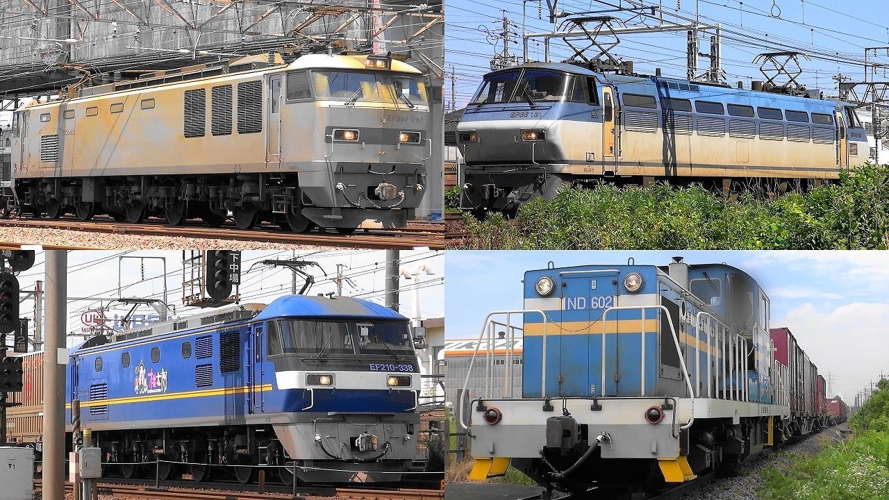 2022,6,12と6,25~27 貨物列車いろいろいっぱい18本 大迫力モーター音と豪快ジョイント音‼ 汽笛‼ 笠寺駅と稲沢駅を到着出発する貨物列車たち 甲種輸送2列車とEF510銀釜も登場します‼