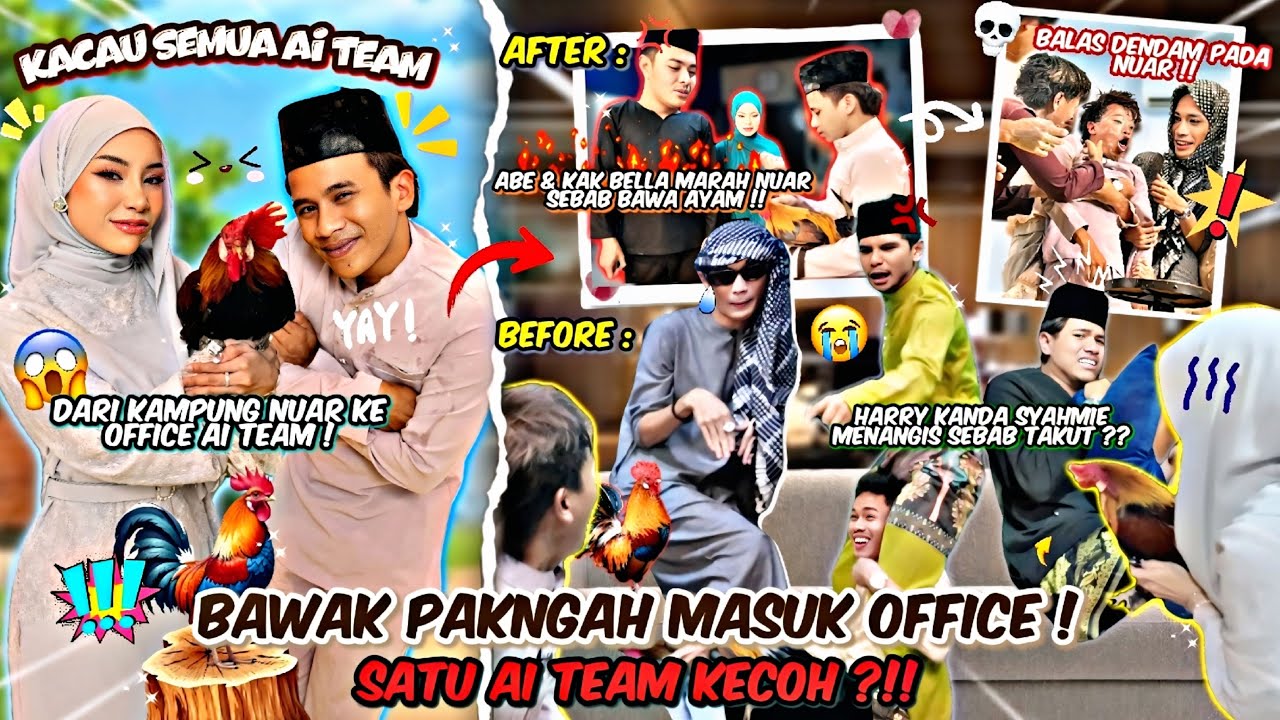 ABE MARAH PAKNGAH BERAK DEKAT OFFICE AI TEAM ?!! SATU OFFICE KECOH SEBAB SEEKOR AYAM !! 