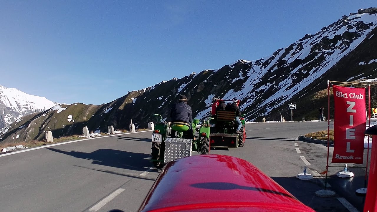 Wertungsfahrt zum Fuscher Törl  22. Oldtimer Traktor WM am Großglockner