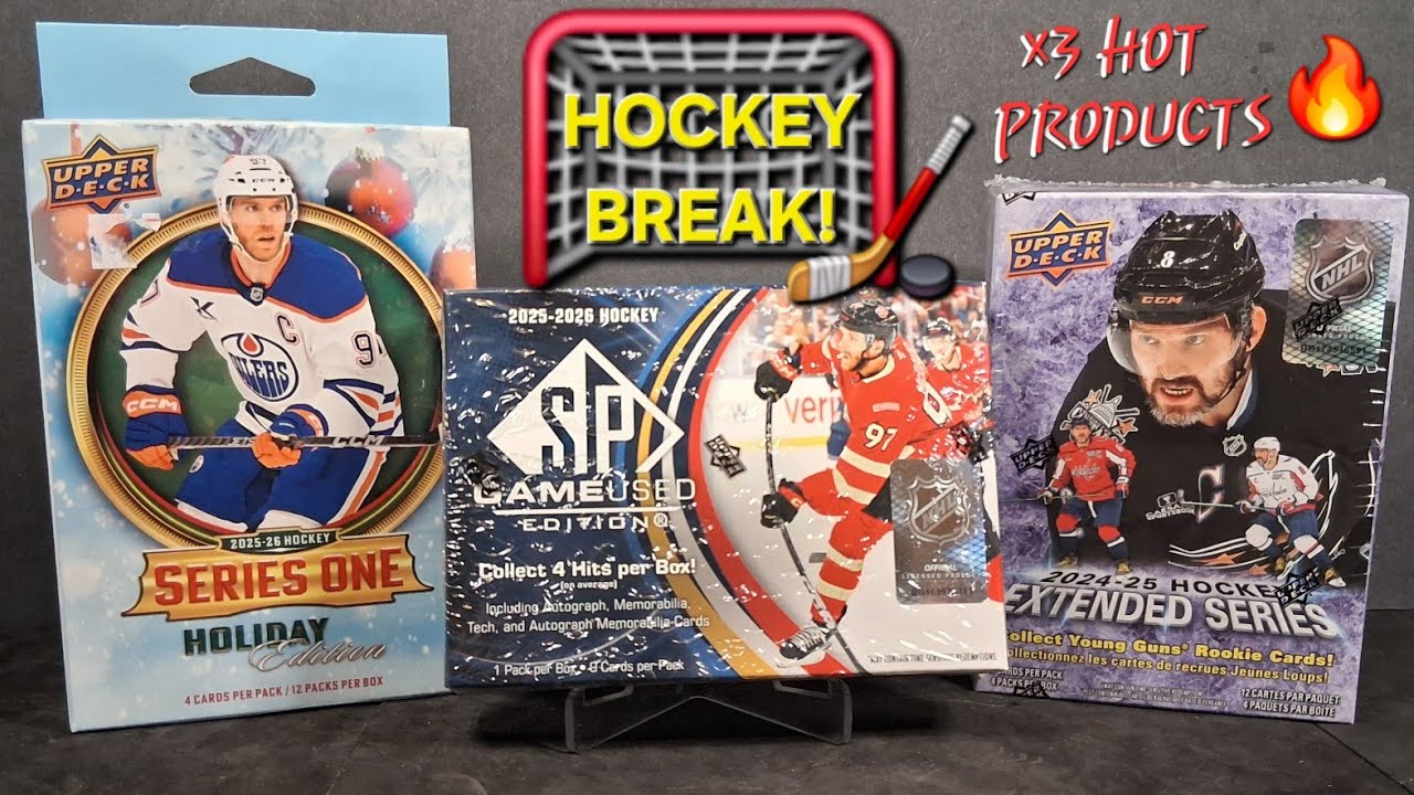 AN EXTENDED HOLIDAY SP GAME USED EDITION HOCKEY BREAK! 2025-26 UPPER DECK, SPGU, & 2024-25 EXTENDED