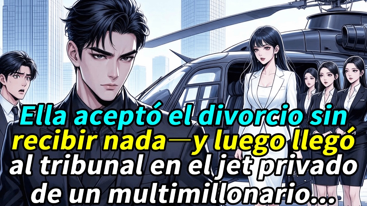 Ella aceptó el divorcio sin recibir nada…y luego llegó al tribunal en el jet privado multimillonario