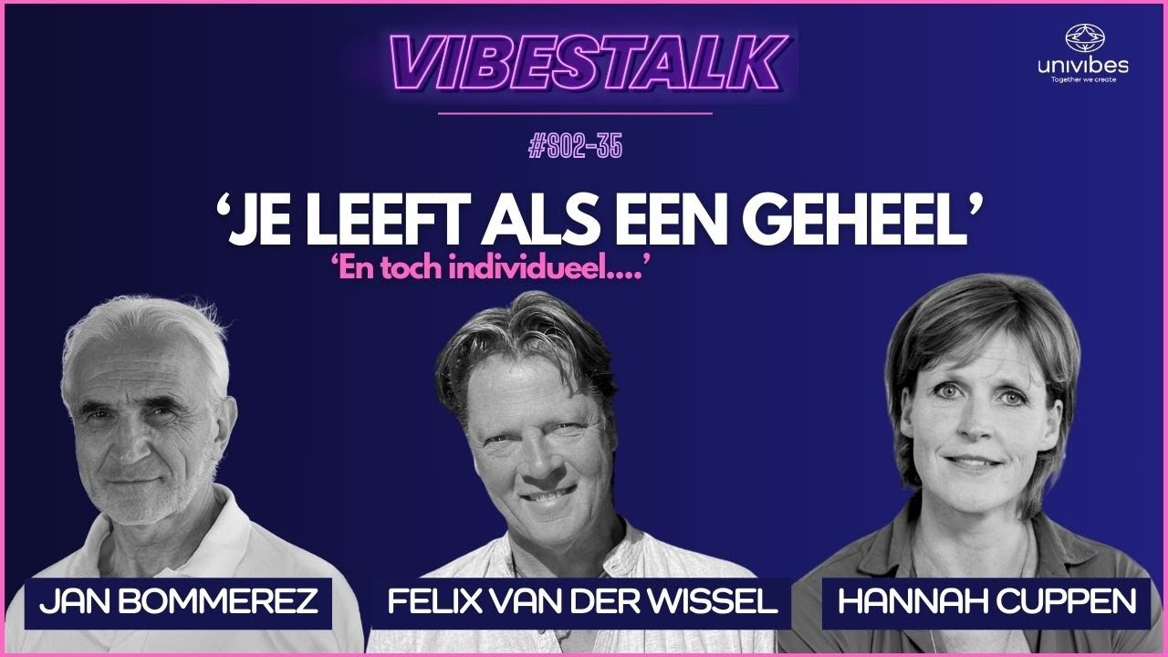 'JE LEEFT ALS EEN GEHEEL en toch INDIVIDUEEL' |  JAN BOMMEREZ, FELIX VAN DER WISSEL, HANNAH CUPPEN