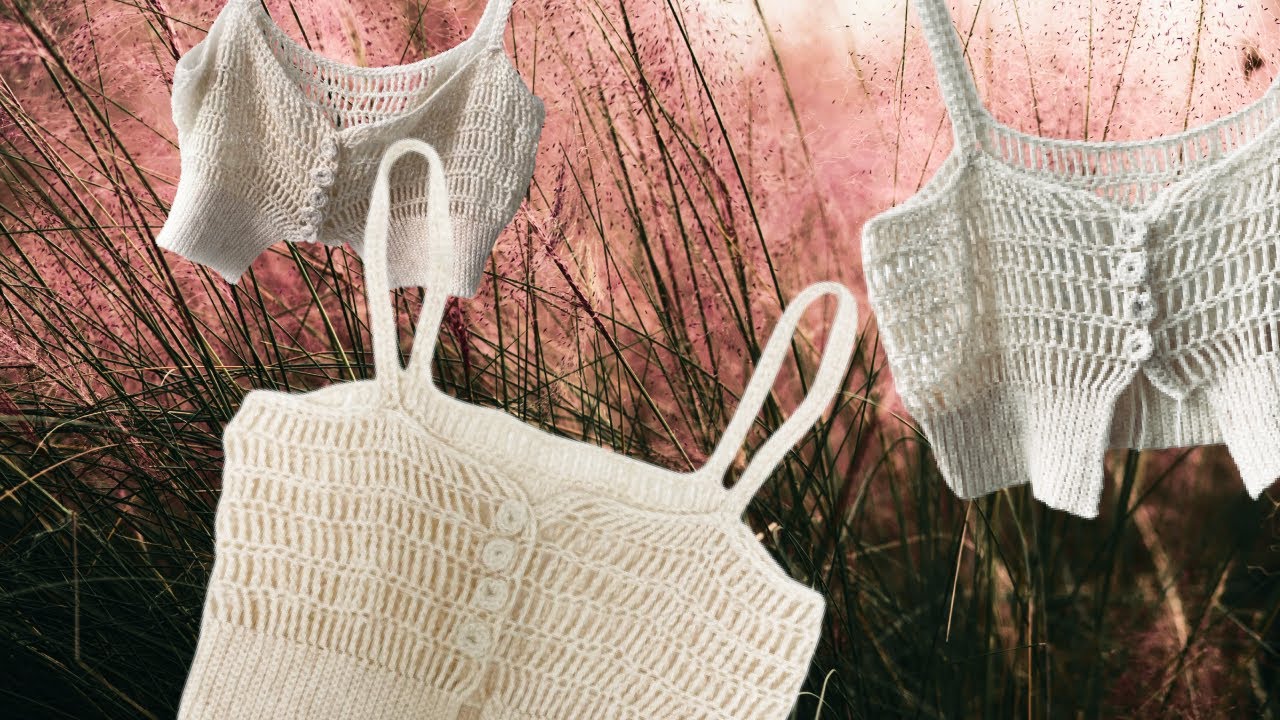 코바늘 뷔스티에 만들기 | crochet bustier