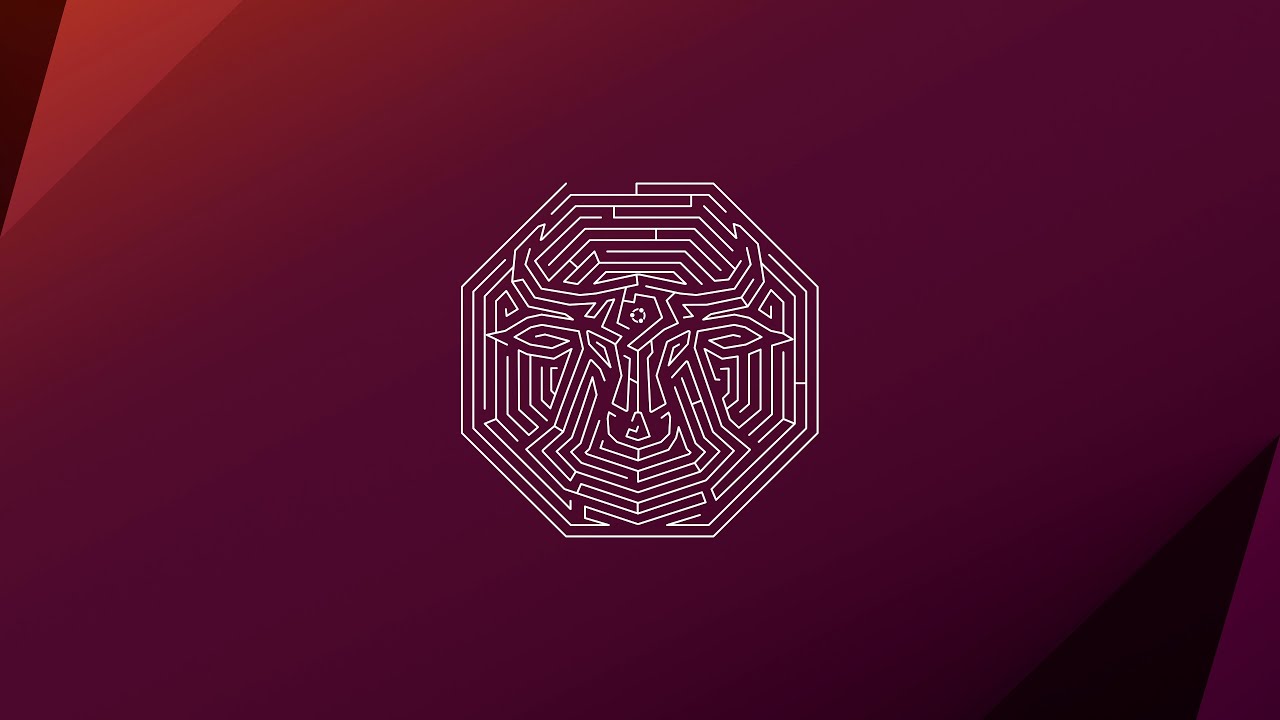 Ubuntu 23.10 Mantic Minotaur Mascot Animation