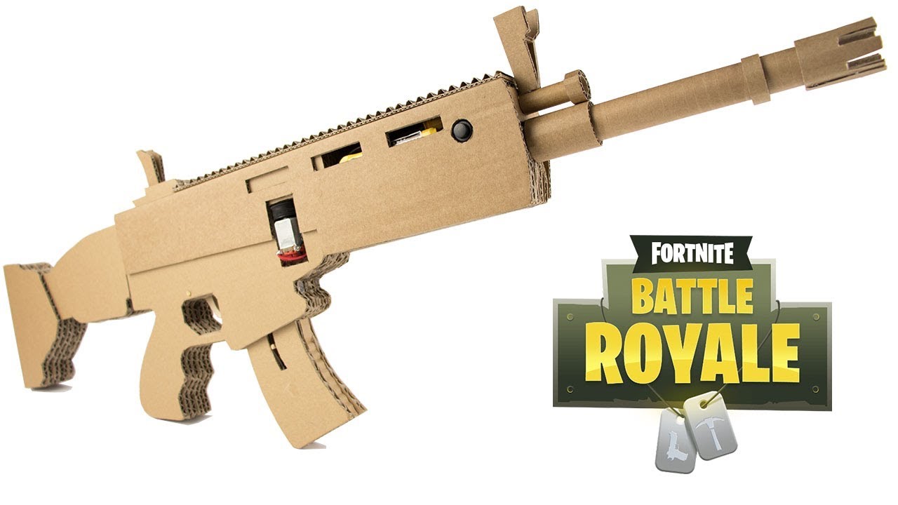 How To Make FORTNITE SCAR - Cardboard