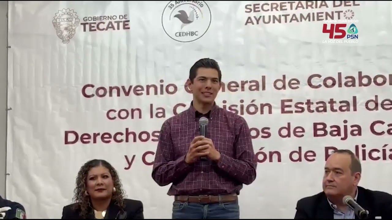 Fortalecen Gobierno de Tecate y CEDHBC protección a los derechos humanos.