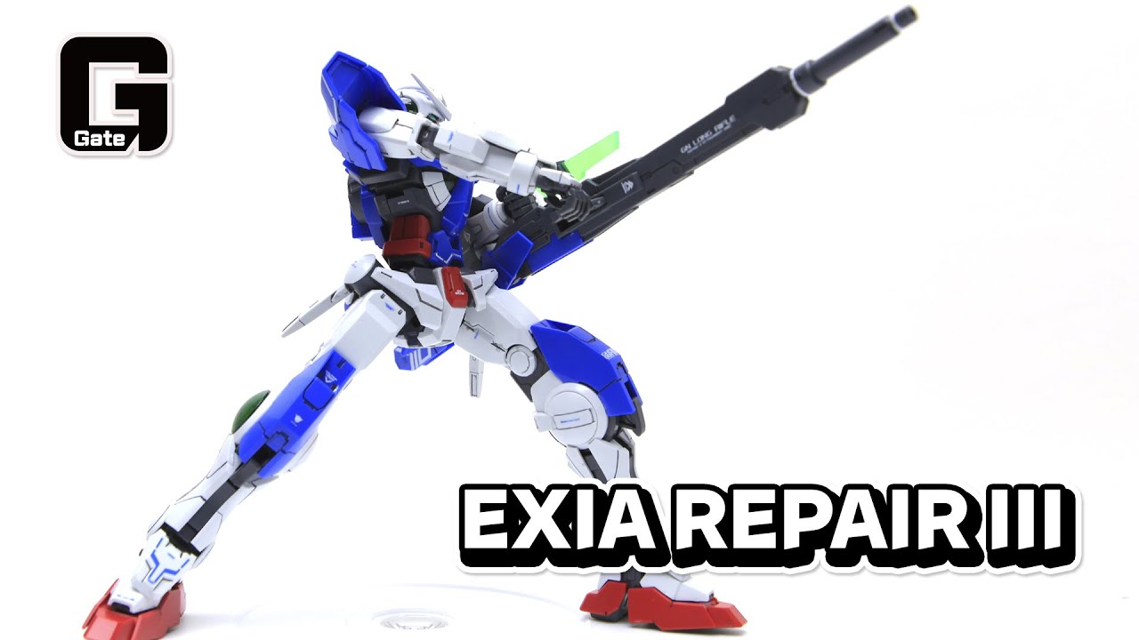 건프라 MG 건담 엑시아 리페어3 웹한정판 조립 리뷰 (Gunpla MG Gundam Exia Repair III P-Bandai Build Review)