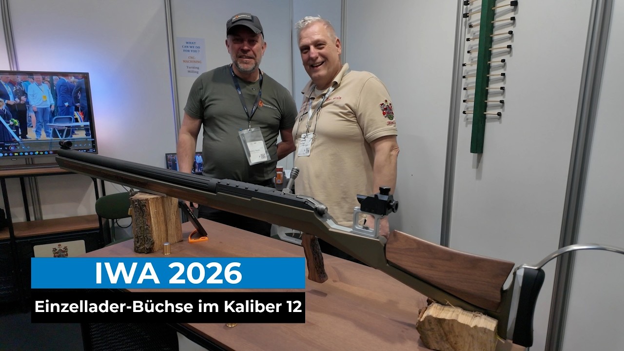 IWA 2026: Einzellader-Büchse im Kaliber 12 – 17 kg-Gewehr für das niederländische Schützenfest