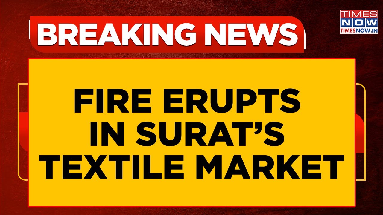 Surat Textile Market Fire: Massive Blaze Guts Multiple Shops; Dousing Operations Underway | Top News