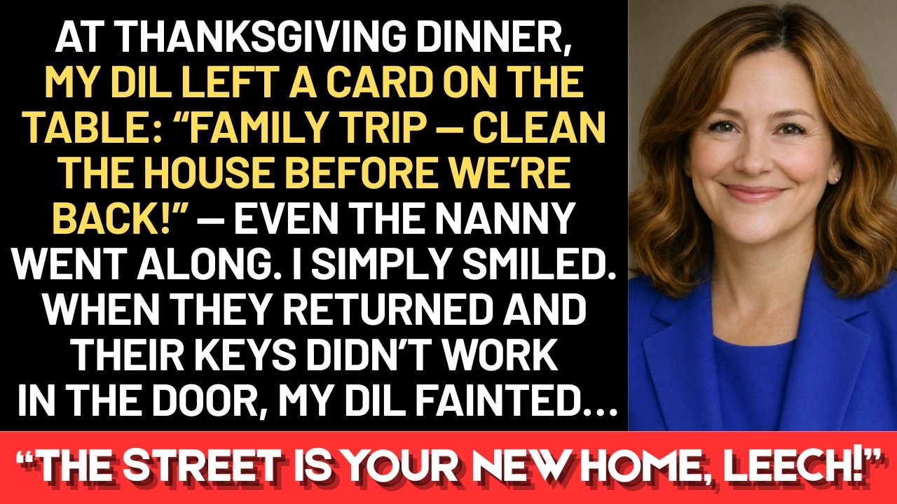 At Thanksgiving dinner, my daughter-in-law left a card on the table: “Family trip—clean the house..