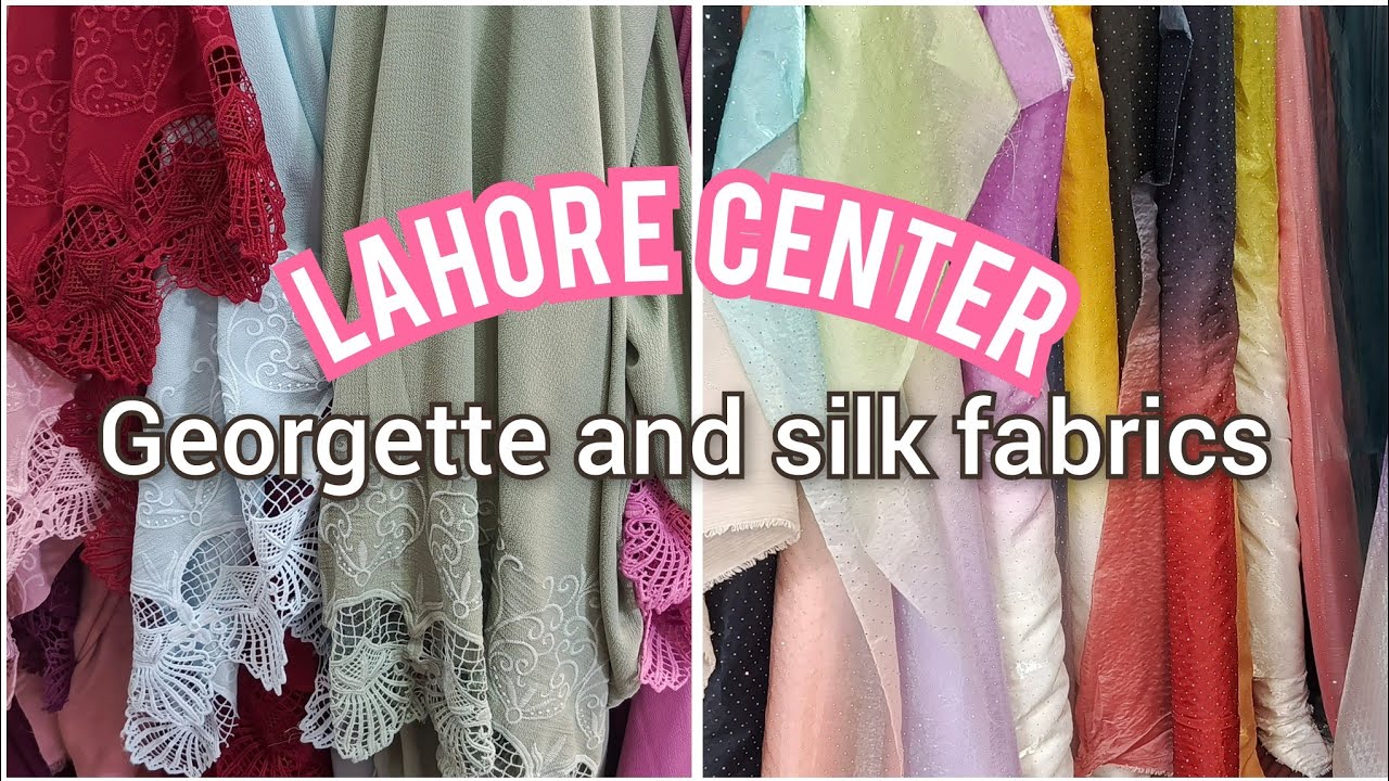Georgette fabrics in Lahore center | Lahore center vlog | Discovering new fabrics in local market 