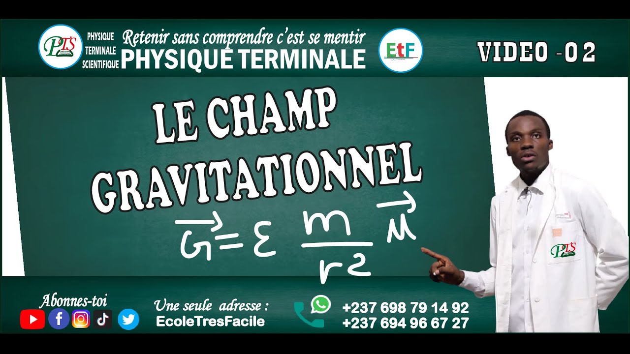 Physique Terminale #2 :  Champ gravitationnel