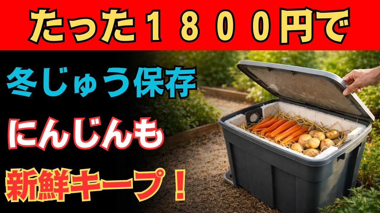 冬野菜が驚くほど長持ち！安く作れる保存法７選…第４の裏技はほぼ無料！冷蔵庫ではもう傷みません