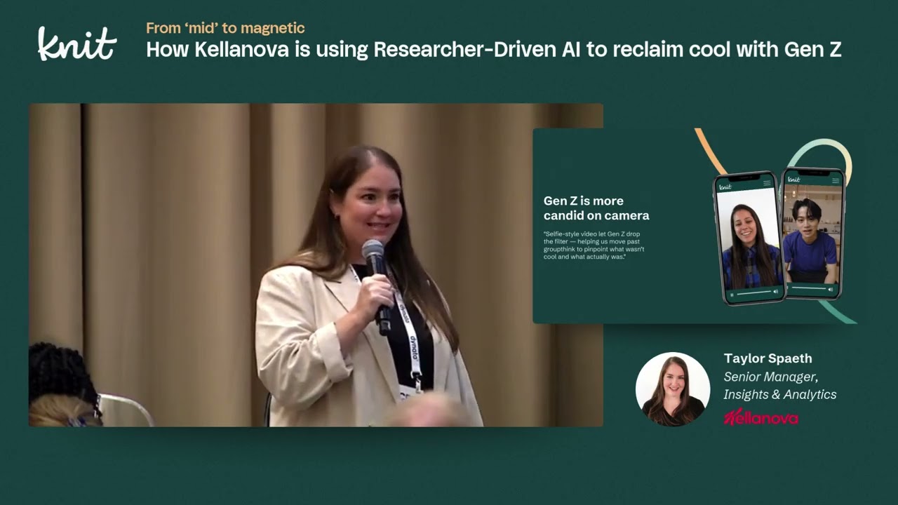 Knit | How Kellanova is using Researcher-Driven AI to reclaim cool with Gen Z – CRC 2025