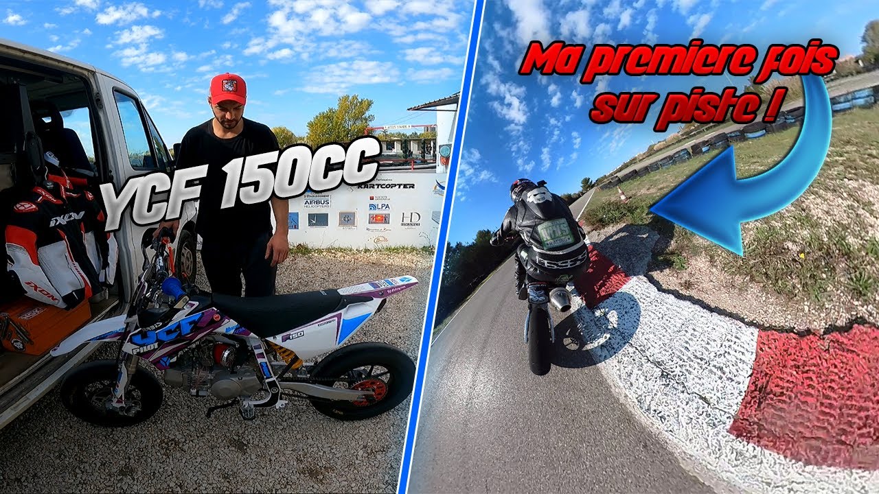 Ma Première fois sur Piste en Moto 🔥😎 Dirt YCF 150cc 🚀
