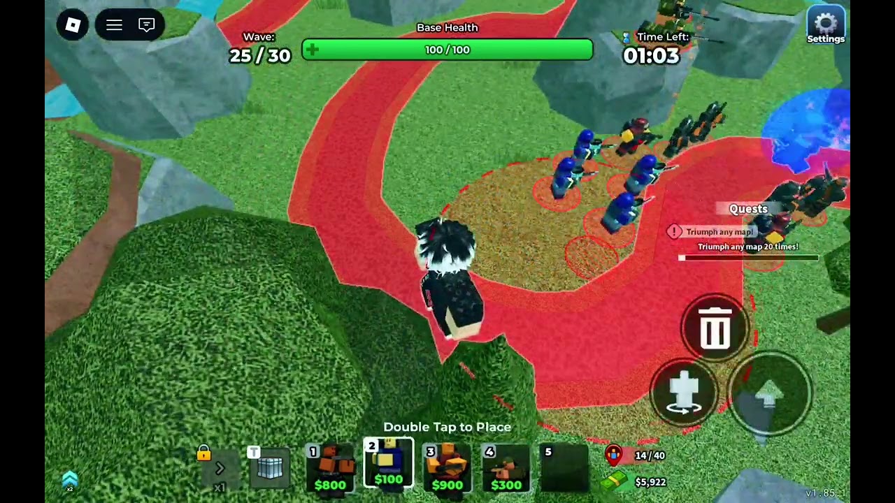 Voltei  jogando tawer defence simulator