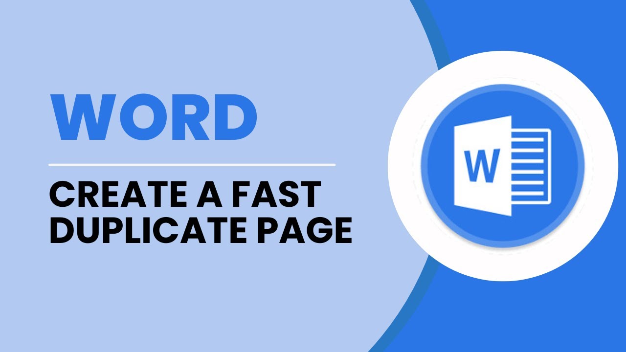 Duplicate Page Word Document ✔️ (𝗙𝗔𝗦𝗧)