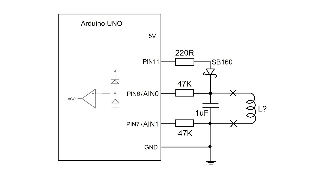 Arduino Inductance Meter with Internal Comparator