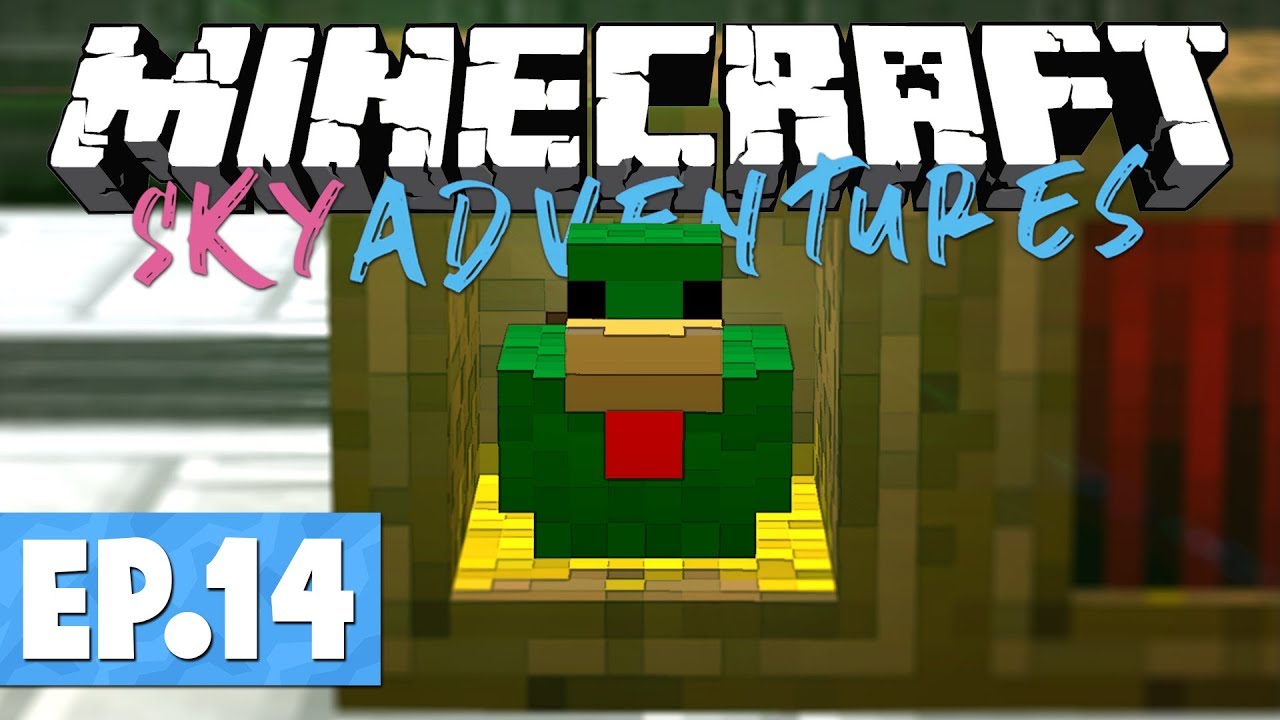 Minecraft FTB Sky Adventures - EMERALD CHICKEN! #14 [Modded Questing Survival]