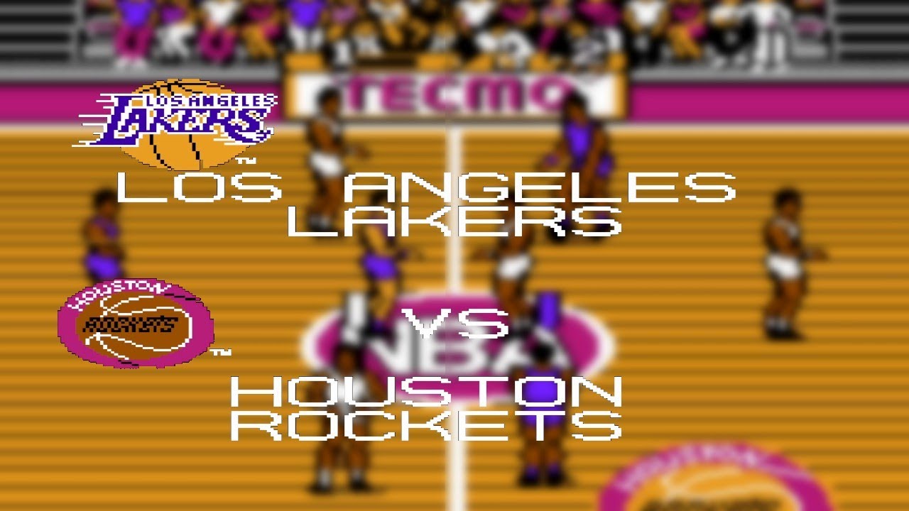 Los Angeles Lakers at Houston Rockets | November 1st, '91 | 1991 Season Sim | Tecmo Basketball (NES)