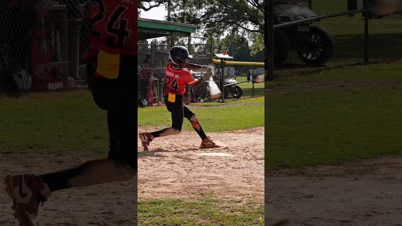 10-Year-Old DJ Barr Hustles Every Play | Hard Shot to CF, Walk, and All-Out Effort! ⚾️🔥
