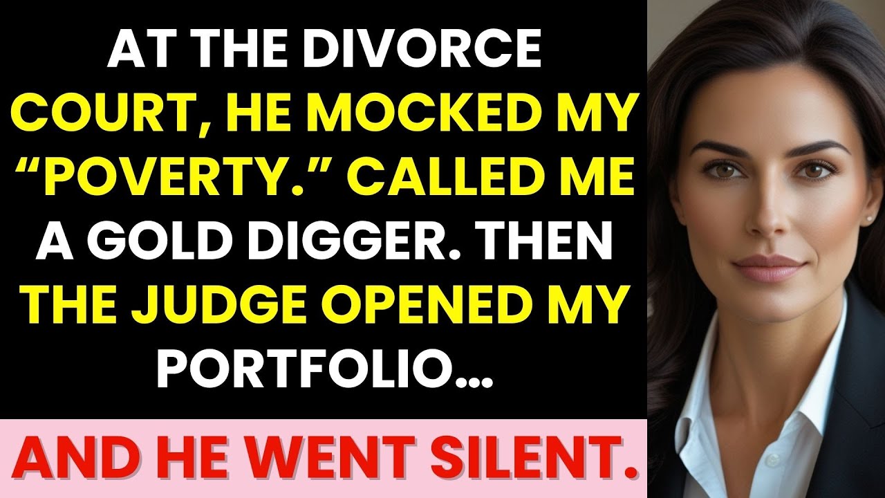 At the Divorce Court, He Mocked My 'Poverty'—Then the Judge Saw My Stock Portfolio