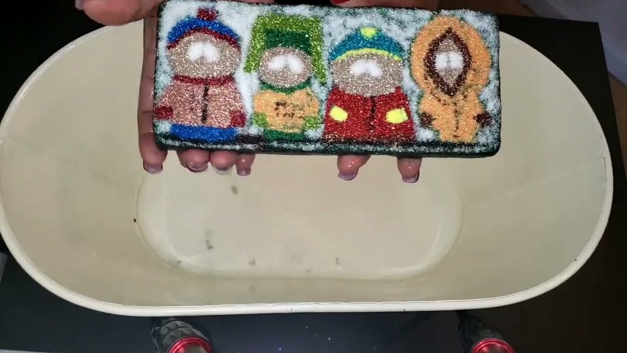 South Park Inspired Crush | Floral Foam Crush | ASMR