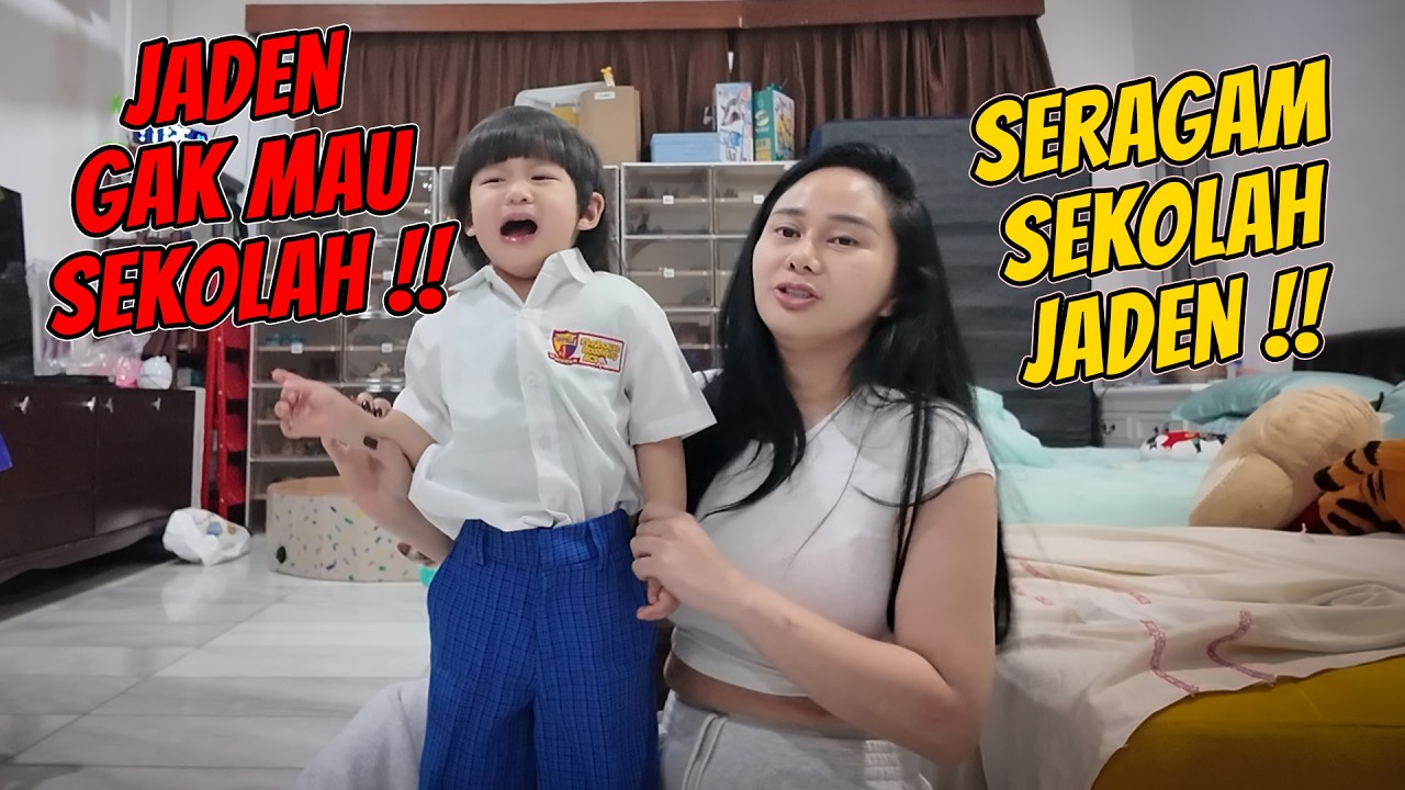 JADEN NGAMUK, GAK MAU PAKE BAJU SEKOLAH !!