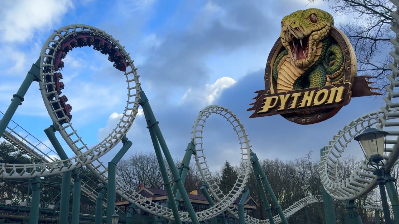 Efteling Python back row on-ride POV