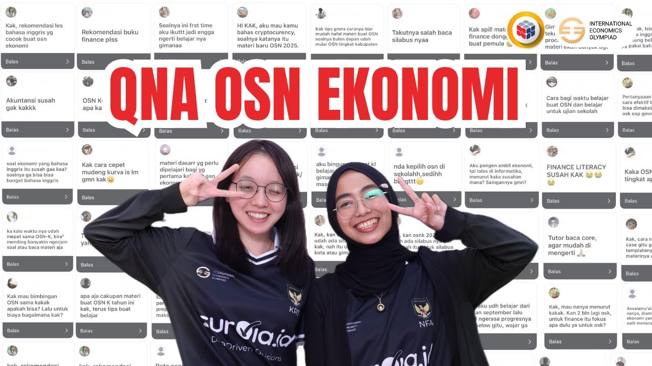 QNA OSN Ekonomi bareng Nazla❓📚 | durasi belajar, prediksi soal, cara ngatasin minder, dll