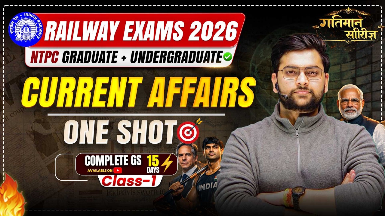 RRB NTPC 2026 Current Affairs ONE SHOT | Complete Current Affairs 2026 by Jeet Rana Sir