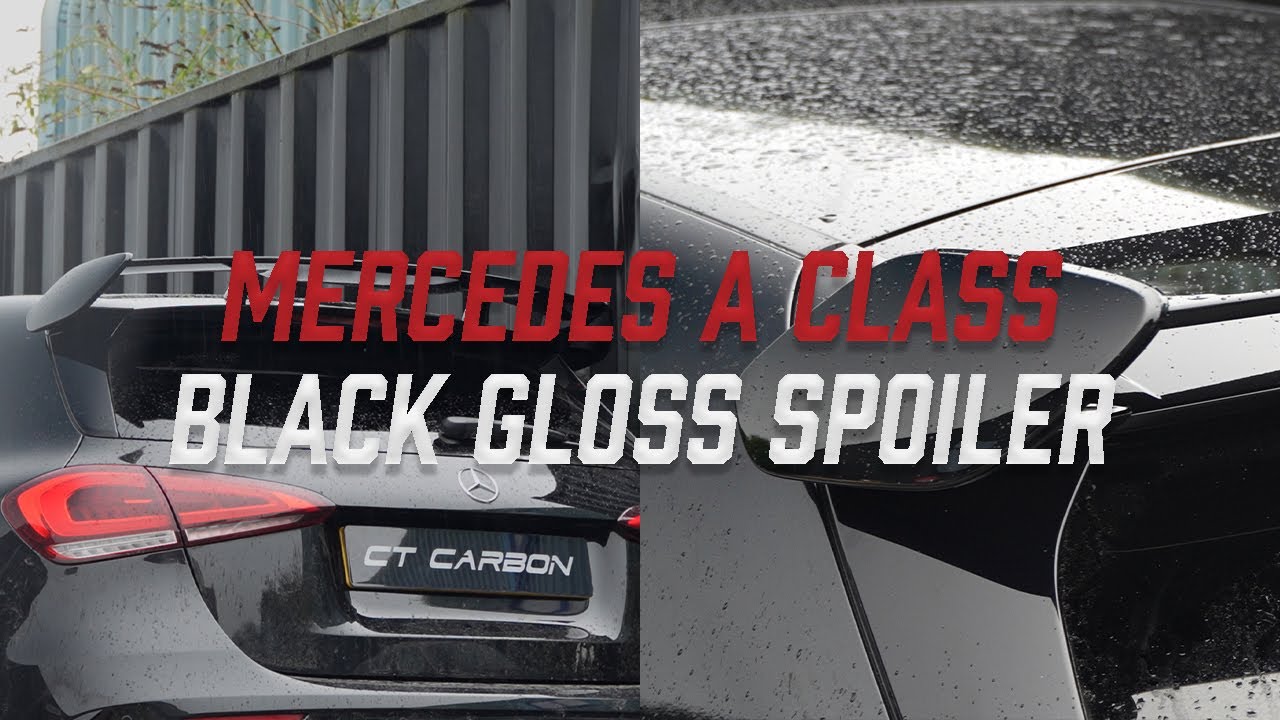 Mercedes-Benz A Class: Installing our gloss black spoiler