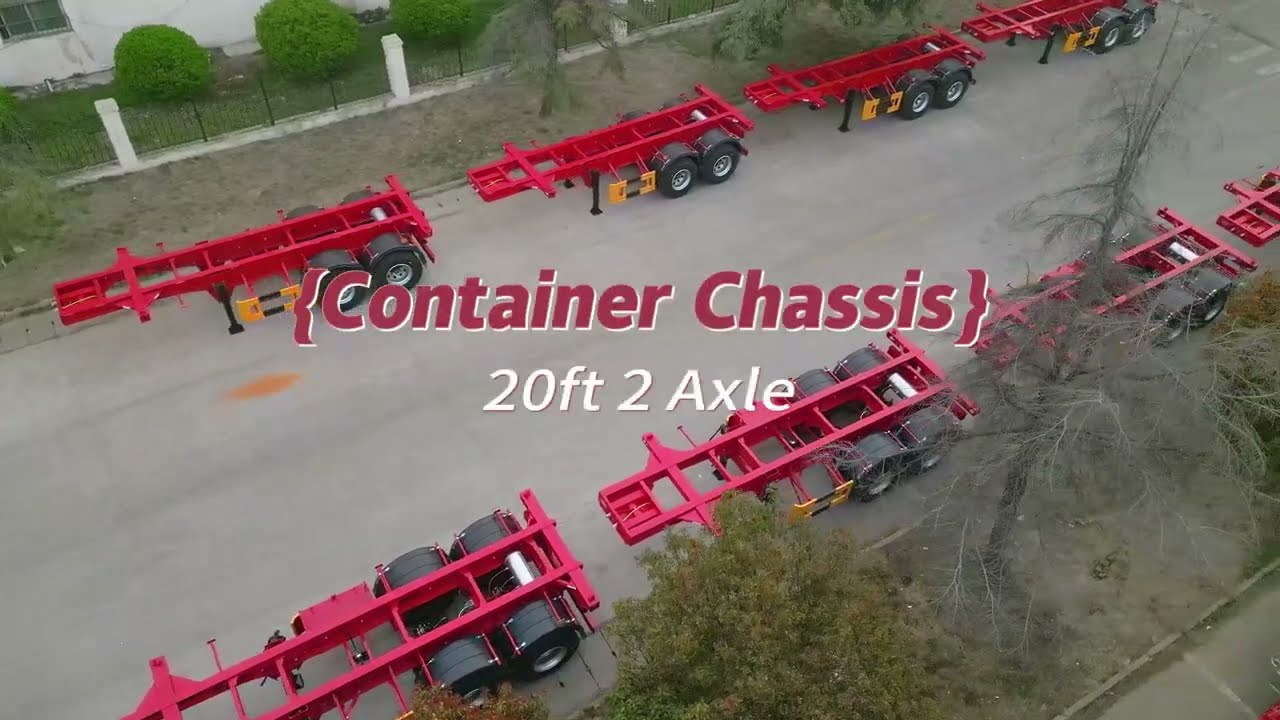 Efficiency Unleashed: 20ft 2 Axles Container Chassis Displayed!