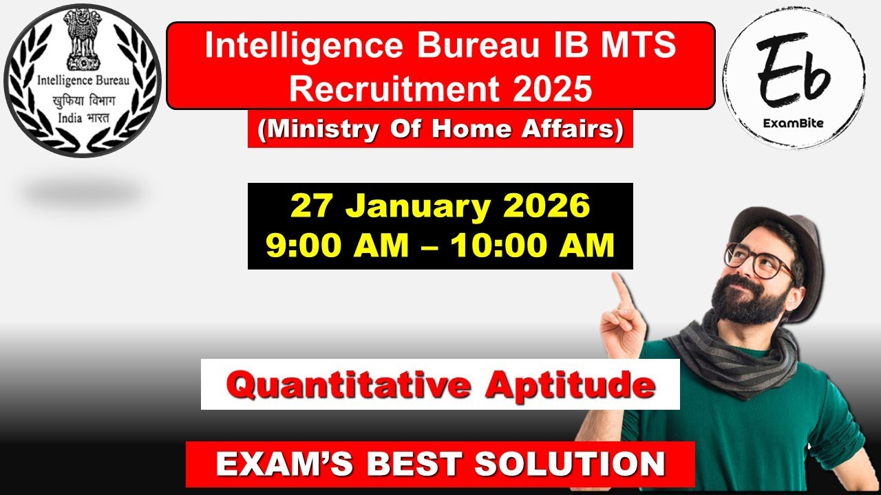 IB MTS 2026 Maths Paper Solution | IB MTS Answer Key 2026 | IB MTS Paper Analysis | Answer Key Out