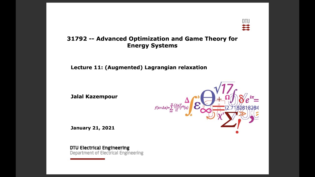 Lecture 11: Augmented Lagrangian relaxation