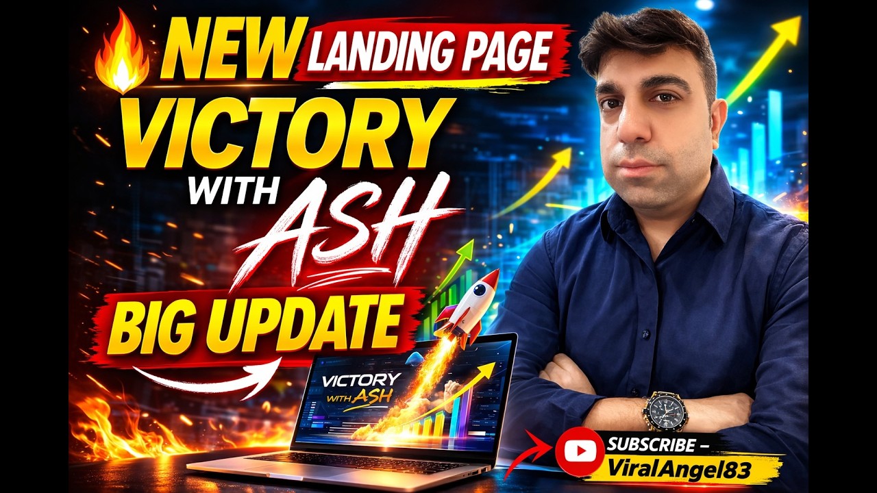 Victory With Ash 🔥 New Landing Page Launch | Ash Sir Big Vision Explained #ashsir #youtubelive #yout