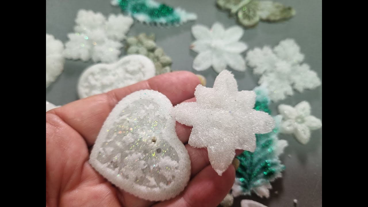❄️❄️🎄Nueva PASTA CASERA, imitacion ESCARCHA de nieve Homemade snow pasta #diy #manualidades #navidad
