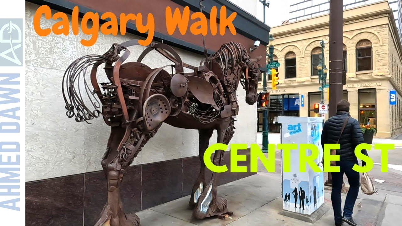 Calgary Centre St Walk | Calgary Downtown 4K Walk
