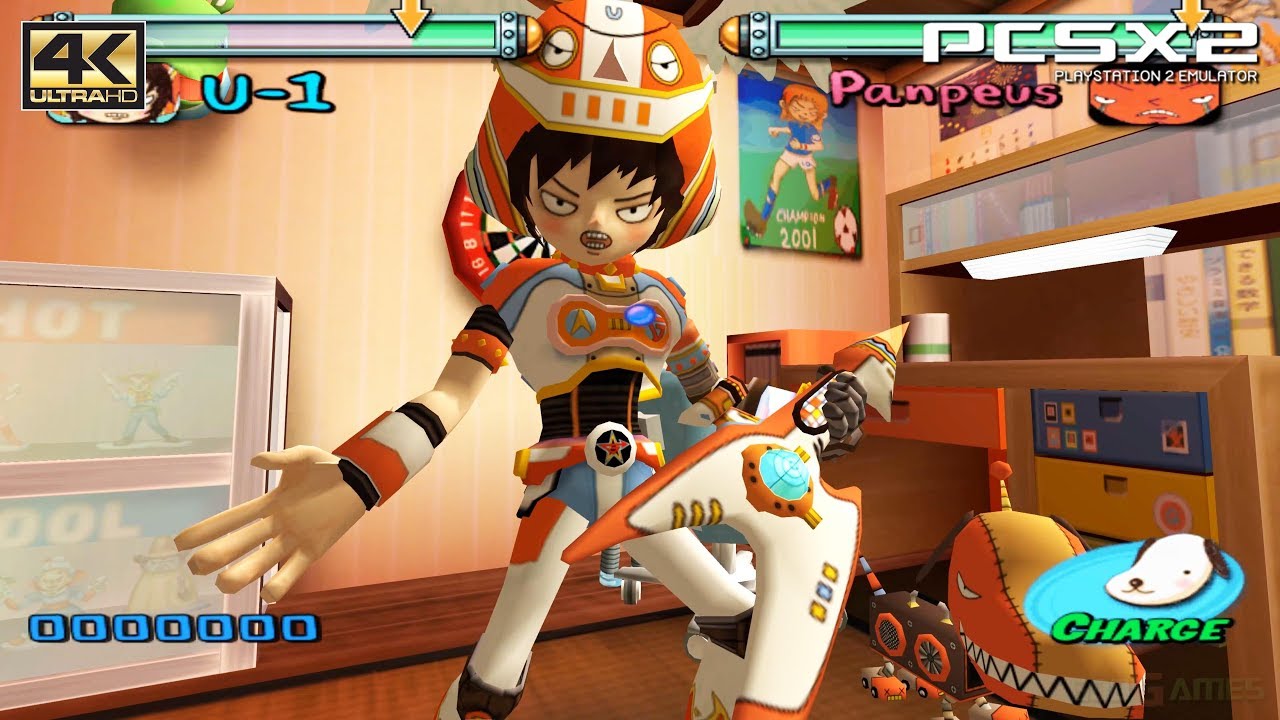 Gitaroo Man — игровой процесс PS2 UHD 4k 2160p (PCSX2)