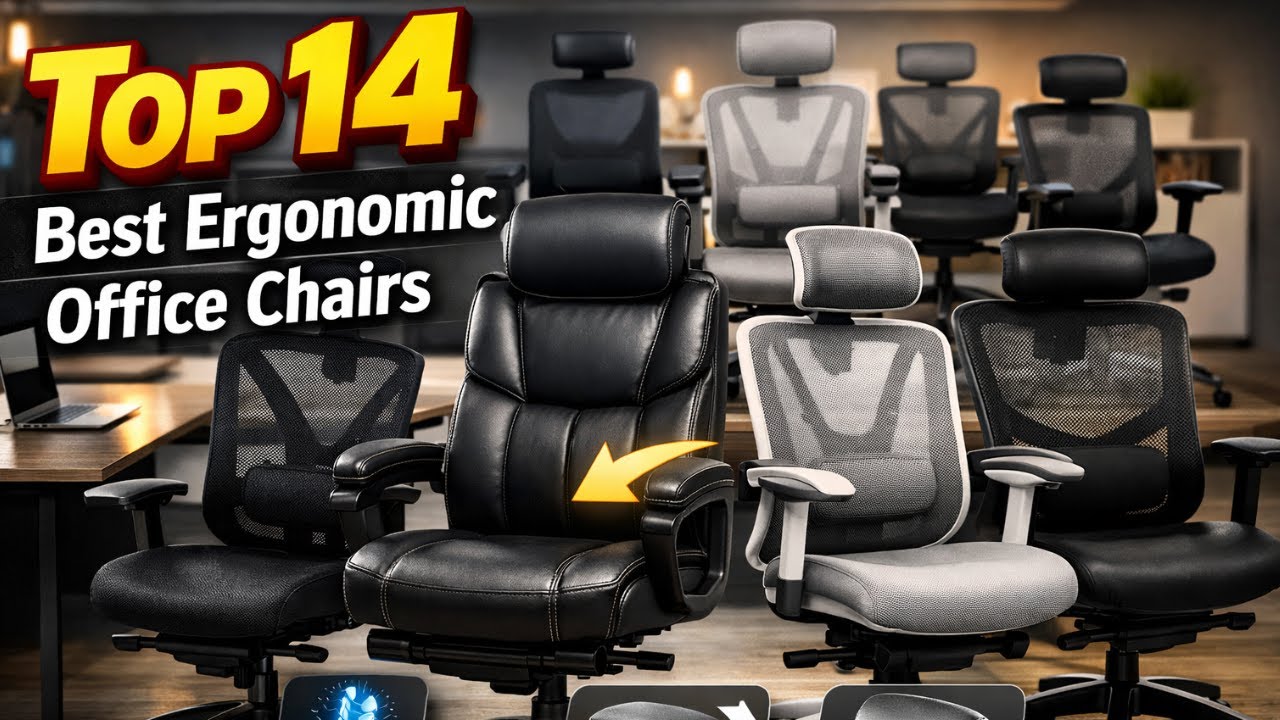 “Top 14 Best Ergonomic Office Chairs 🔥💥 | Comfortable & Adjustable Chairs for Home & Office”🔥💥
