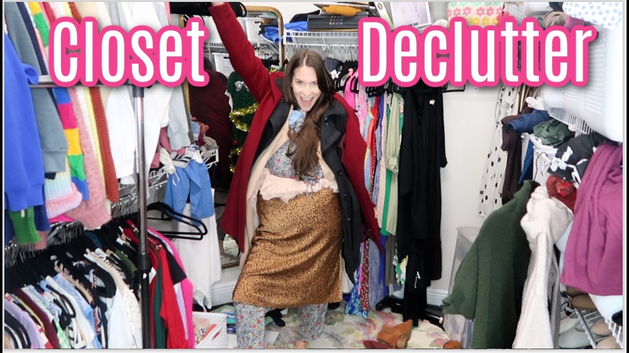Get Rid Of IT! All-Day Closet Clean Out | Letting Go, Organizing & Decluttering! I Tried It All On!
